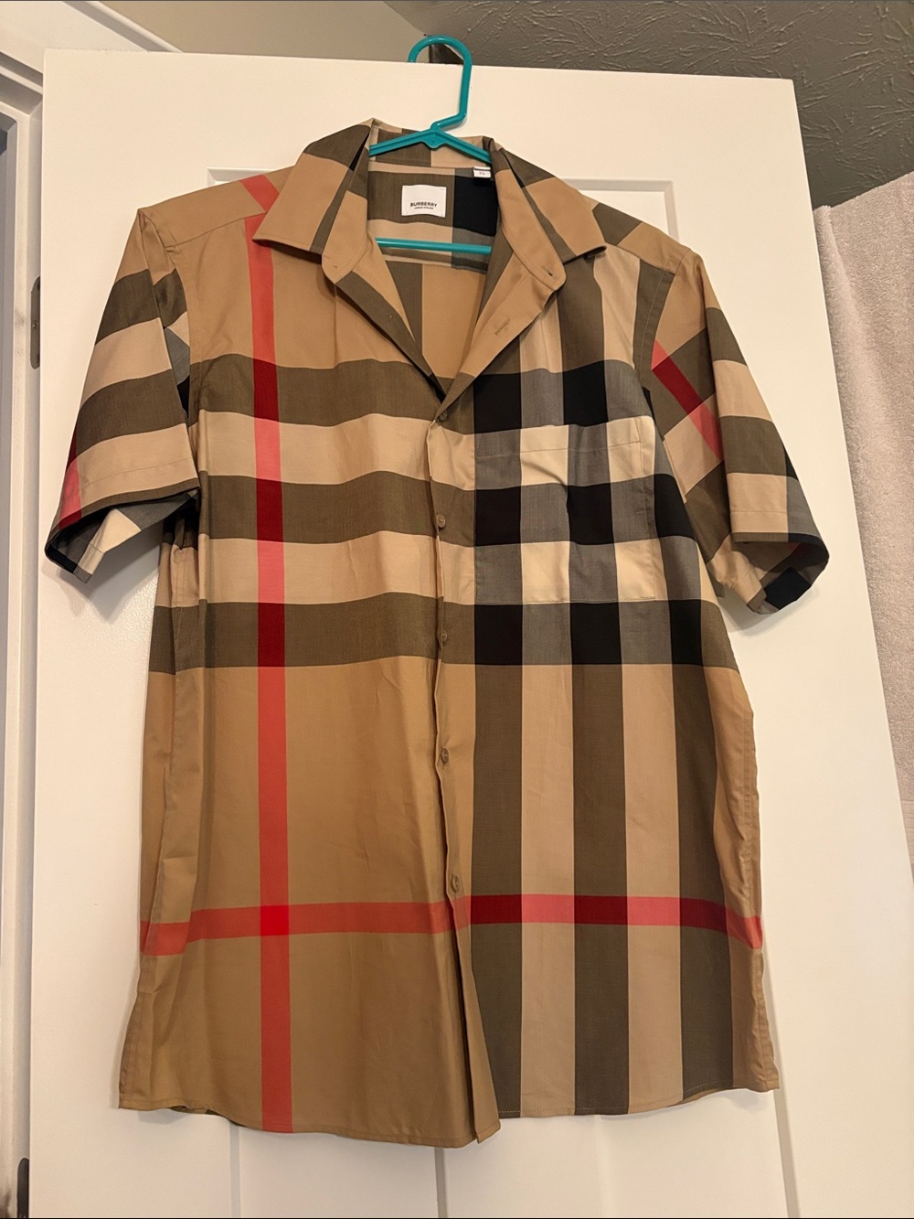AUTHENTIC Burberry Plaid Button Down MENS XL